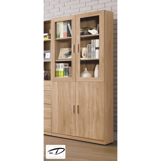 B4134 578-03 盧卡斯2.7尺四門書櫃 B4134 578-03 盧卡斯2.7尺四門書櫃