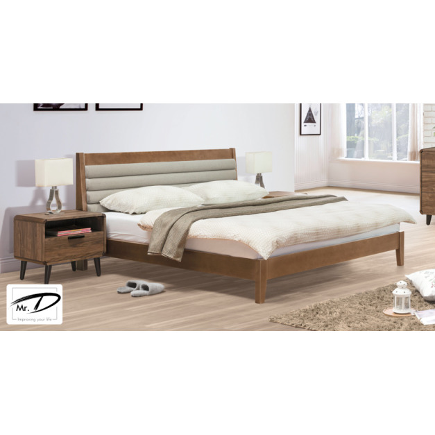 B3459 188-02 歐文淺胡桃5尺床台 B3459 188-02 歐文淺胡桃5尺床台