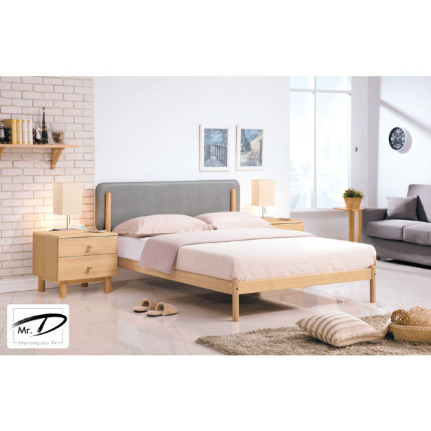 B3426 149-07 羅德北歐本色5尺床台(皮面) B3426 149-07 羅德北歐本色5尺床台(皮面)