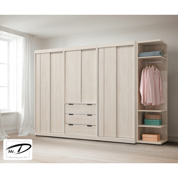 B3256 90-02 安卡拉9.5尺組合衣櫥 B3256 90-02 安卡拉9.5尺組合衣櫥