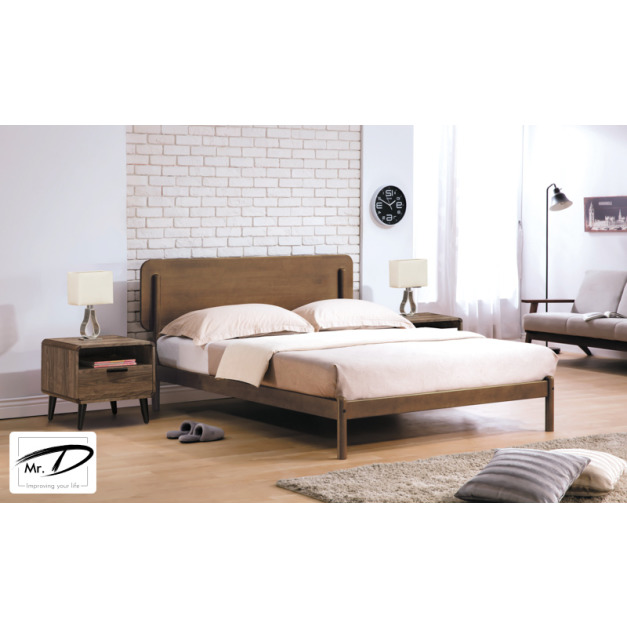 B3466 188-09 羅德北歐6尺淺胡桃床台(木面) B3466 188-09 羅德北歐6尺淺胡桃床台(木面)