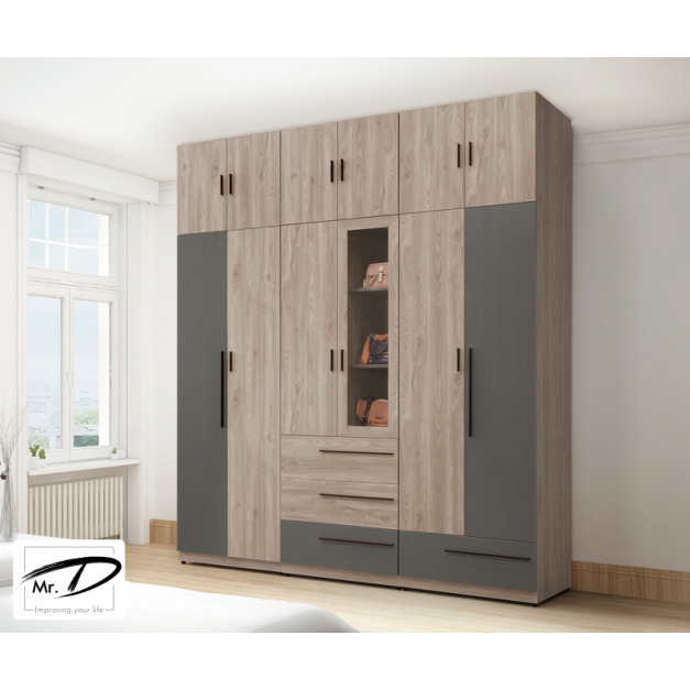 B3321 114-01 華沙7.5尺組合高衣櫥 B3321 114-01 華沙7.5尺組合高衣櫥