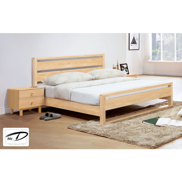 B3416 148-02 丹麥原木全實木6尺床台 B3416 148-02 丹麥原木全實木6尺床台