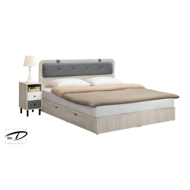 B3287 101-09 雨果5尺床頭片(白炭燒) B3287 101-09 雨果5尺床頭片(白炭燒)