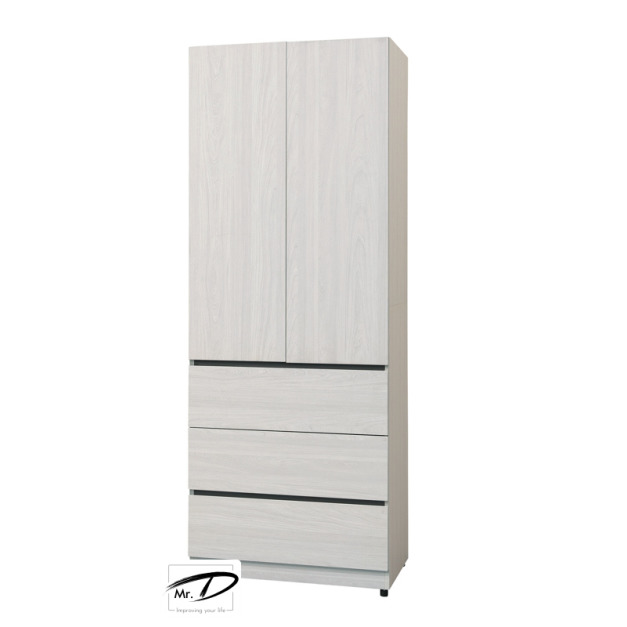 B3233 78-03  艾倫2.5尺三抽衣櫥 B3233 78-03  艾倫2.5尺三抽衣櫥