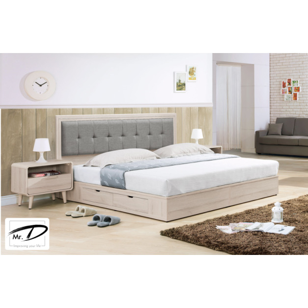 B3301 105-10 艾美洗白橡木6尺床頭片 B3301 105-10 艾美洗白橡木6尺床頭片