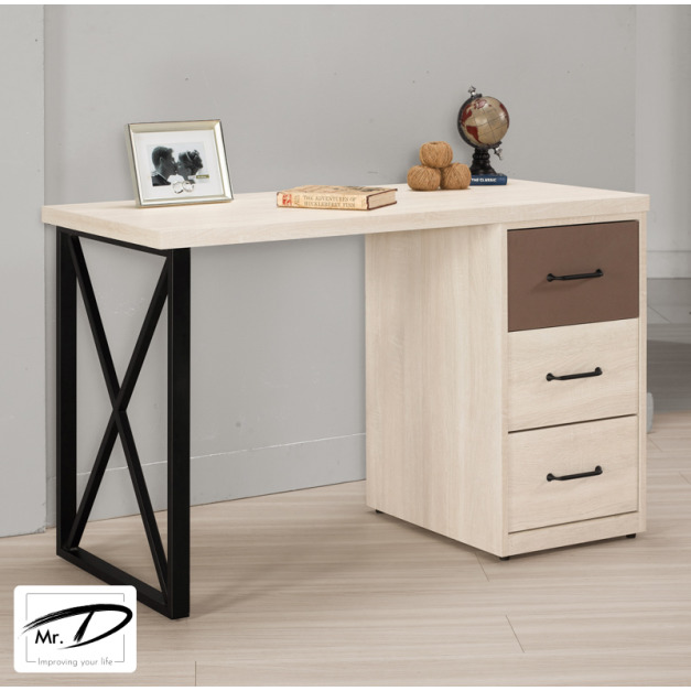 C4174 1628-3 戴維斯4尺三抽書桌 C4174 1628-3 戴維斯4尺三抽書桌