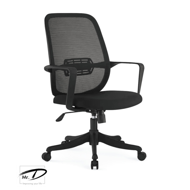 C4326 1675-5 蒂娜網椅(中背)(黑色)(布) C4326 1675-5 蒂娜網椅(中背)(黑色)(布)