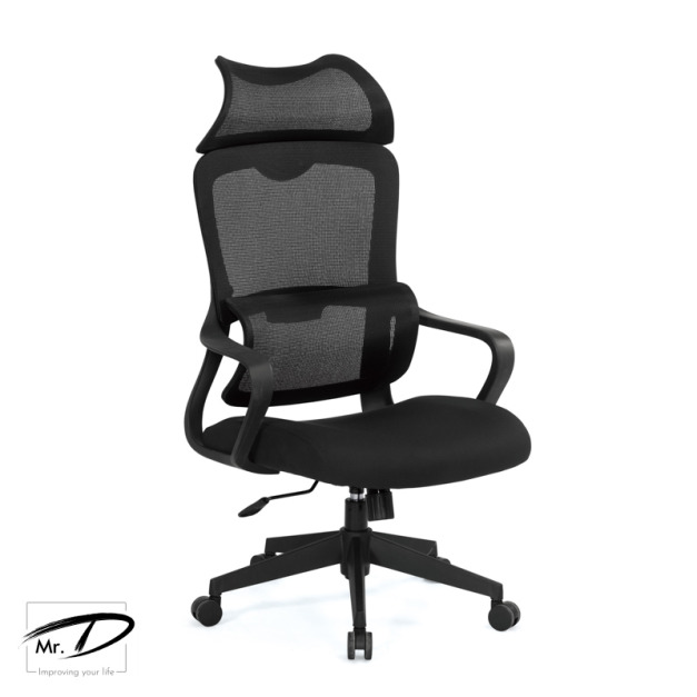 C4322 1675-1 克羅蒂人體工學網椅(高背)(黑色)(布) C4322 1675-1 克羅蒂人體工學網椅(高背)(黑色)(布)