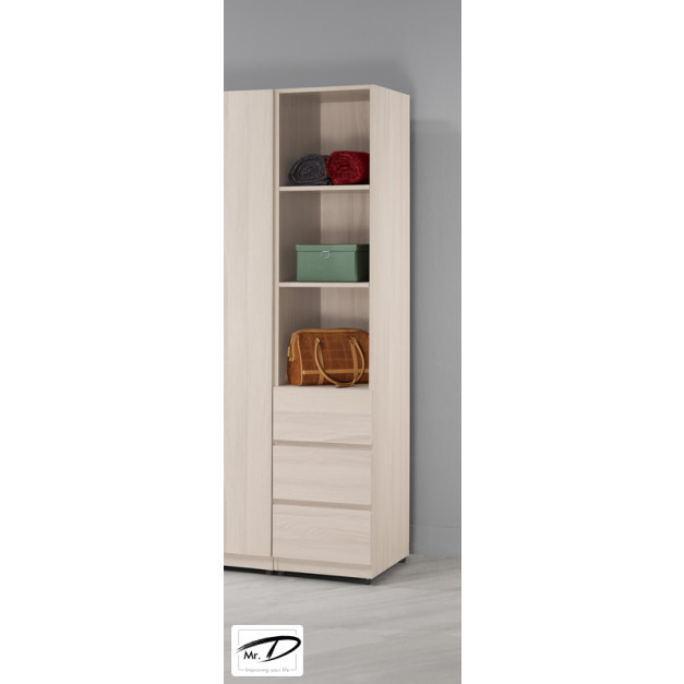 C3147 1107-10 里斯特1.3尺衣櫥(三抽) C3147 1107-10 里斯特1.3尺衣櫥(三抽)