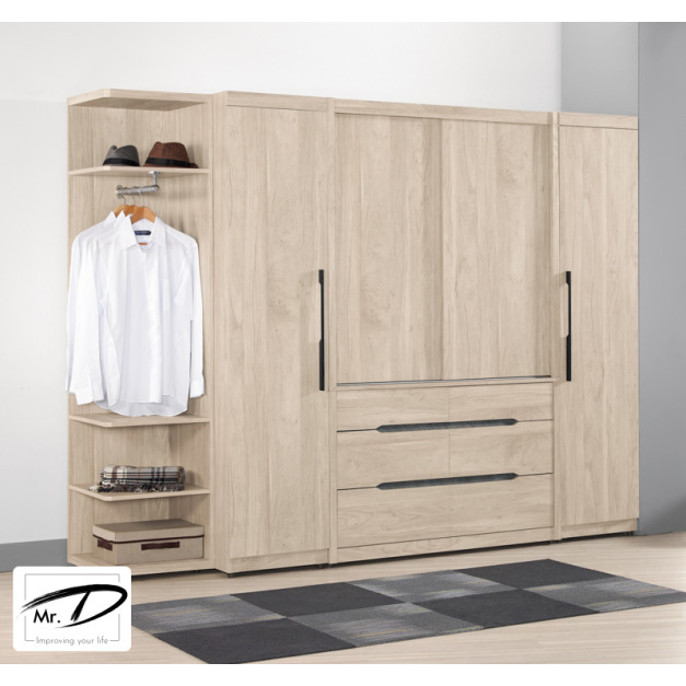 C3303 1165-1 米爾娜8.4尺組合衣櫥(全組) C3303 1165-1 米爾娜8.4尺組合衣櫥(全組)