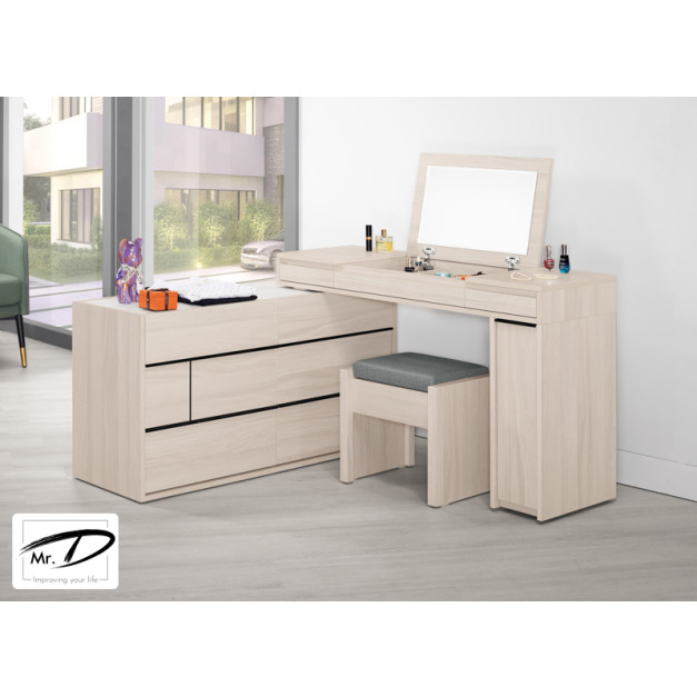 C3129 1087-3 里斯特4.6尺多功能伸縮掀鏡化妝台 C3129 1087-3 里斯特4.6尺多功能伸縮掀鏡化妝台