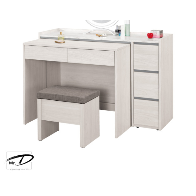 C3064 1035-3 希斯洛4尺伸縮化妝台下座 C3064 1035-3 希斯洛4尺伸縮化妝台下座