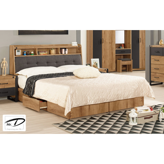 C3433 1243-8 布朗克斯5尺抽屜式床底 C3433 1243-8 布朗克斯5尺抽屜式床底