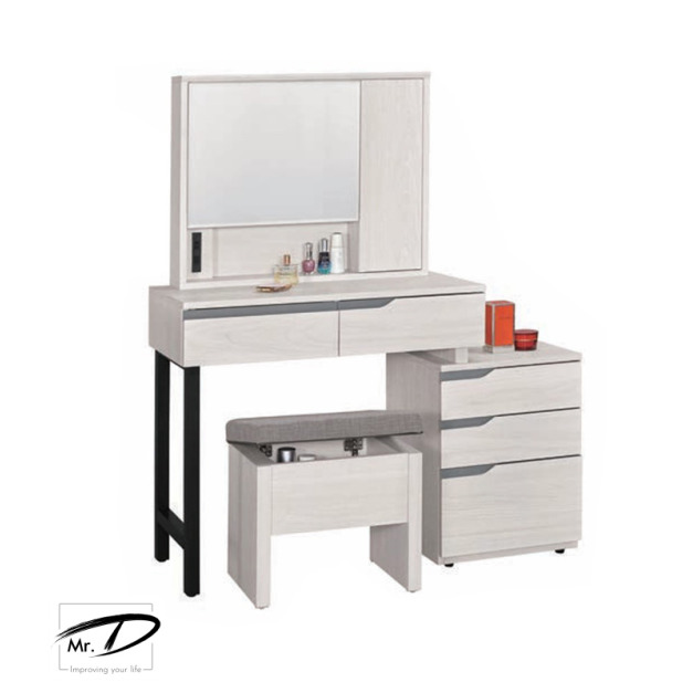 C3057 1032-2 羅恩2.7尺伸縮化妝台(全組)(木門) C3057 1032-2 羅恩2.7尺伸縮化妝台(全組)(木門)