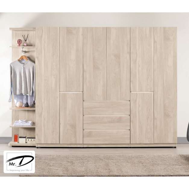 C3290 1162-1 丹尼爾8.9尺組合衣櫥(全組) C3290 1162-1 丹尼爾8.9尺組合衣櫥(全組)