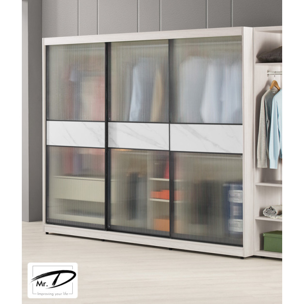 C3140 1068-20 蘿克斯7.5尺鋁框拉門衣櫥 C3140 1068-20 蘿克斯7.5尺鋁框拉門衣櫥