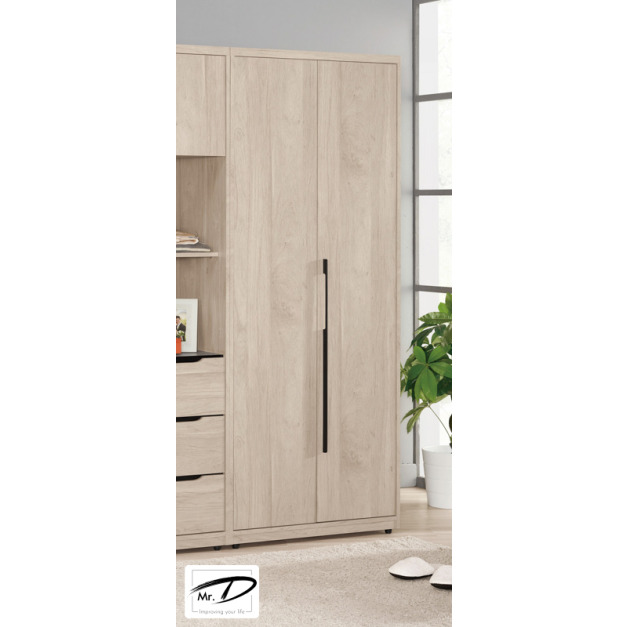 C3321 1171-2 韋斯里2.7尺衣櫥(雙吊) C3321 1171-2 韋斯里2.7尺衣櫥(雙吊)