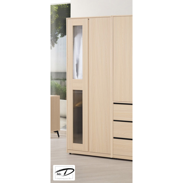 C3374 1220-7 朵利斯2.7尺開門衣櫥(左玻璃) C3374 1220-7 朵利斯2.7尺開門衣櫥(左玻璃)