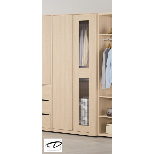 C3375 1220-8 朵利斯2.7尺開門衣櫥(右玻璃) C3375 1220-8 朵利斯2.7尺開門衣櫥(右玻璃)