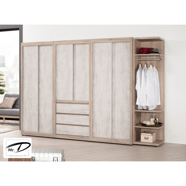 C3406 1231-1 納維斯9.5尺組合衣櫥(全組) C3406 1231-1 納維斯9.5尺組合衣櫥(全組)