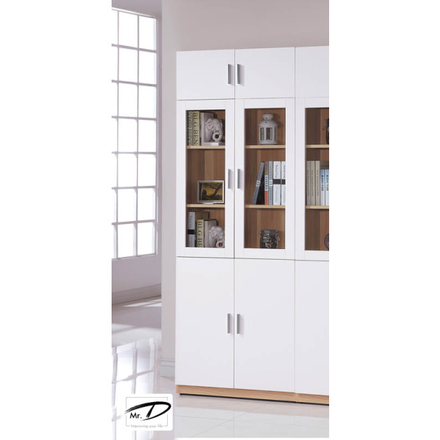 B4110 575-01 艾美北歐2.7尺六門高書櫃 B4110 575-01 艾美北歐2.7尺六門高書櫃