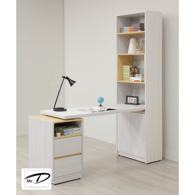 B4035 558-04 泰勒5尺桌面書櫃組(可左右自由擺放) B4035 558-04 泰勒5尺桌面書櫃組(可左右自由擺放)