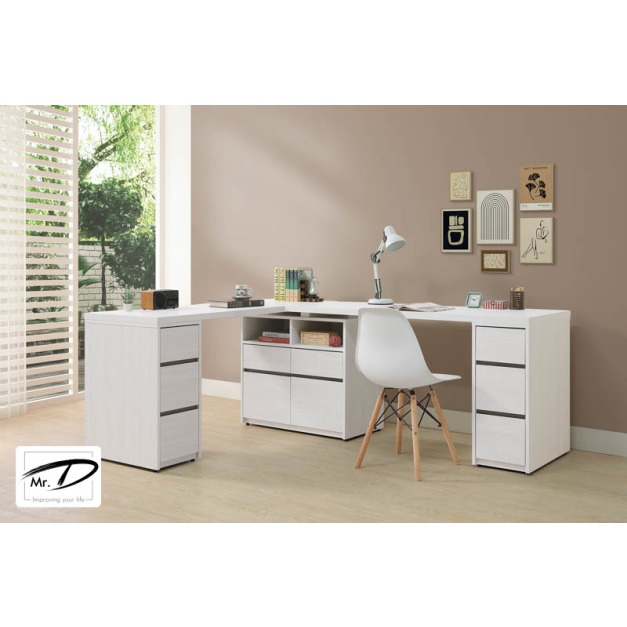 B4088 569-01 弗洛拉7×5尺L型功能桌組 B4088 569-01 弗洛拉7×5尺L型功能桌組