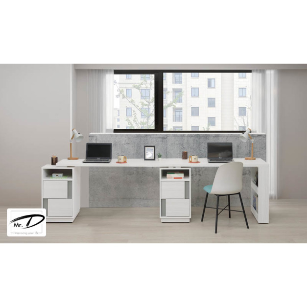 B4057 562-03 凱倫9尺雙人書桌組(270~290cm伸縮) B4057 562-03 凱倫9尺雙人書桌組(270~290cm伸縮)