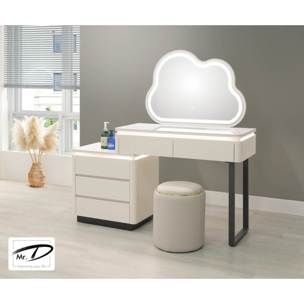 B3072 23-06 艾斯特3.3尺伸縮鏡台 (含椅)(左、右自由擺放) B3072 23-06 艾斯特3.3尺伸縮鏡台 (含椅)(左、右自由擺放)