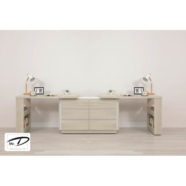 B4024 556-03 萊米克8尺雙人書桌組(240~320cm伸縮)(可L型排列) B4024 556-03 萊米克8尺雙人書桌組(240~320cm伸縮)(可L型排列)