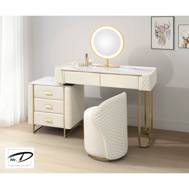 B3048 18-01 維納斯3.3尺岩板伸縮鏡台 (含椅) B3048 18-01 維納斯3.3尺岩板伸縮鏡台 (含椅)