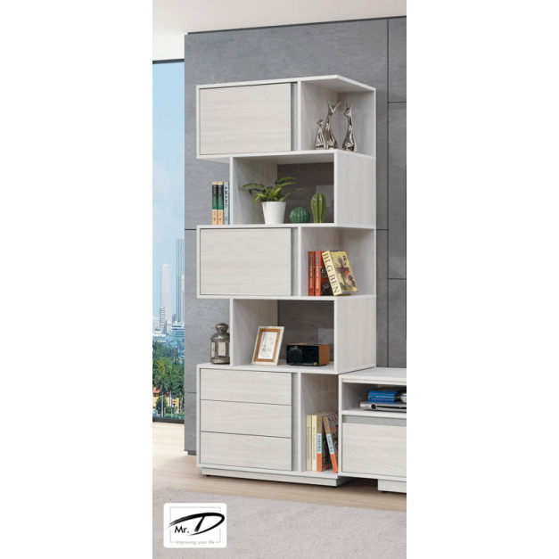 B4166 360-01 沃克2.7尺展示書櫃(抽在左) B4166 360-01 沃克2.7尺展示書櫃(抽在左)