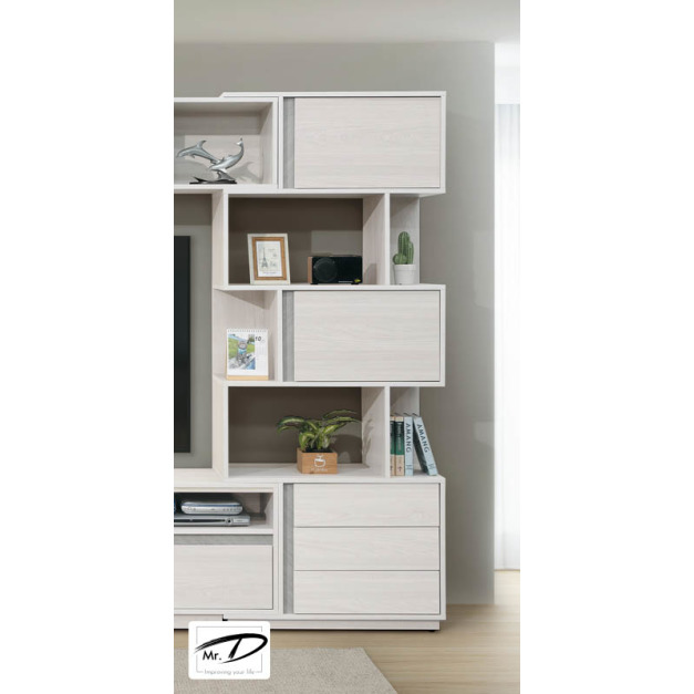 B4167 360-05 沃克2.7尺展示書櫃(抽在右) B4167 360-05 沃克2.7尺展示書櫃(抽在右)