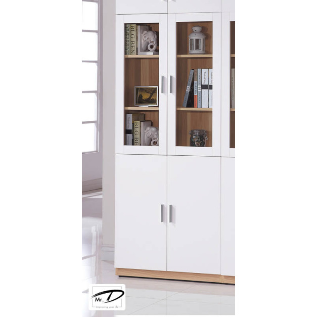 B4112 575-03 艾美北歐2.7尺四門書櫃 B4112 575-03 艾美北歐2.7尺四門書櫃