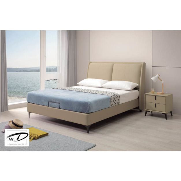 B3021 11-02 米諾瓦6尺半牛皮床台 B3021 11-02 米諾瓦6尺半牛皮床台