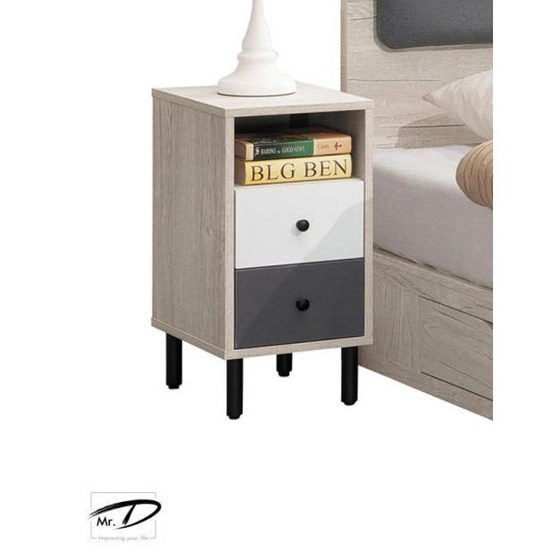 B3346 124-01 雨果床頭櫃(白炭燒) B3346 124-01 雨果床頭櫃(白炭燒)