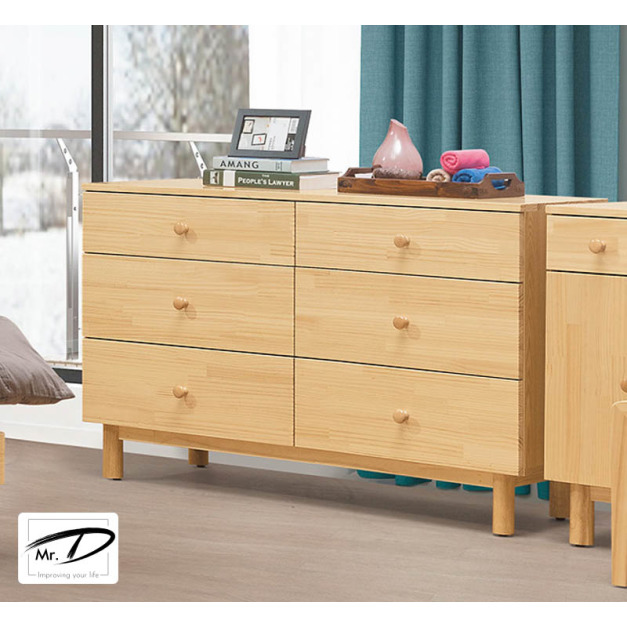 B3412 146-06 哥本哈根實木六斗櫃 B3412 146-06 哥本哈根實木六斗櫃