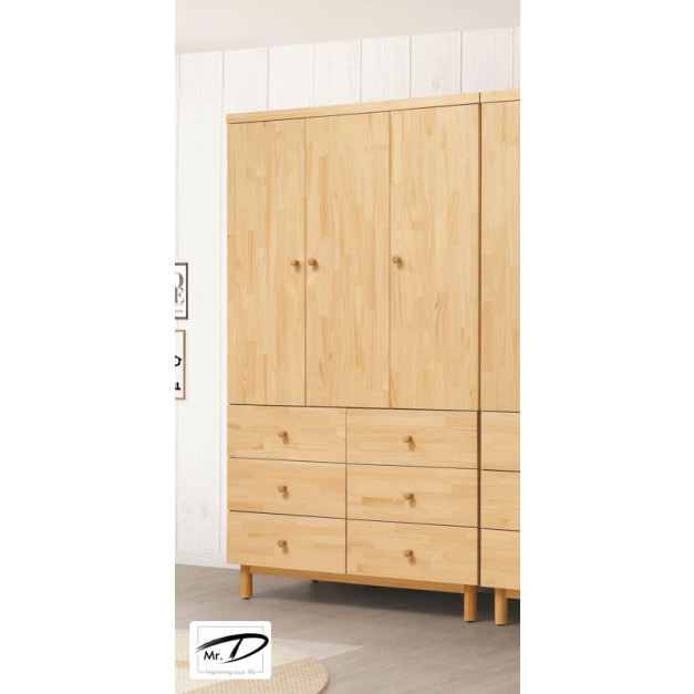 B3444 151-02 哥本哈根實木4×7尺衣櫥 B3444 151-02 哥本哈根實木4×7尺衣櫥