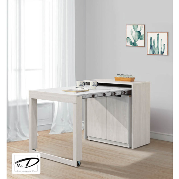 B2048 424-03 雨果2.7尺伸縮功能桌收納櫃(白榆木) B2048 424-03 雨果2.7尺伸縮功能桌收納櫃(白榆木)