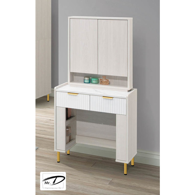 B3268 97-08 黛妮2.3尺鏡台 (含椅) B3268 97-08 黛妮2.3尺鏡台 (含椅)