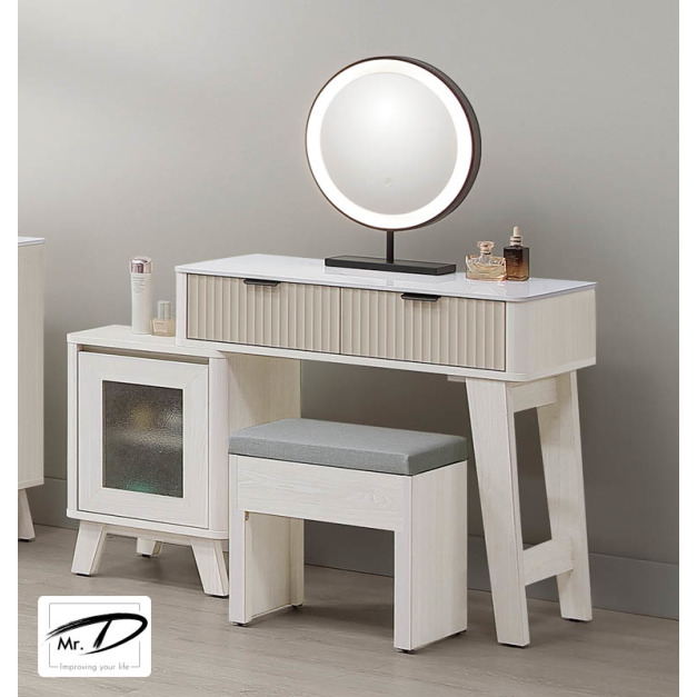 B3179 55-09 索菲亞2.7尺岩板伸縮鏡台 (含椅) B3179 55-09 索菲亞2.7尺岩板伸縮鏡台 (含椅)