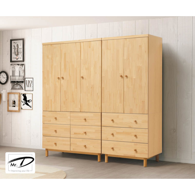 B3443 151-01 哥本哈根實木7尺組合衣櫥 B3443 151-01 哥本哈根實木7尺組合衣櫥