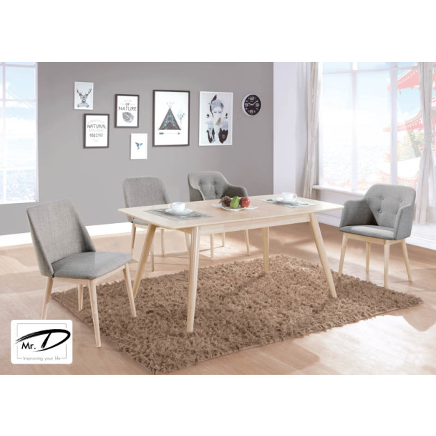 B2228 512-01 帕特洗白5.3尺拉合餐桌 B2228 512-01 帕特洗白5.3尺拉合餐桌