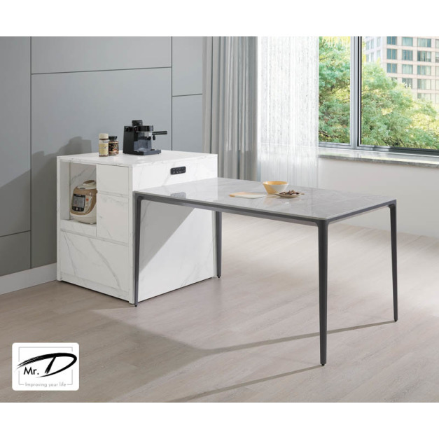 B2019 412-01 卡洛那2.7×2.7尺白石紋桌邊櫃 B2019 412-01 卡洛那2.7×2.7尺白石紋桌邊櫃