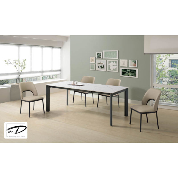 B2168 486-01 安德森6.6尺岩板伸縮餐桌 B2168 486-01 安德森6.6尺岩板伸縮餐桌