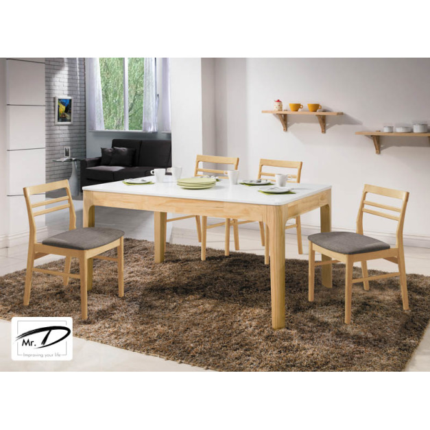 B2246 517-05 希芙雙色5尺全實木餐桌 B2246 517-05 希芙雙色5尺全實木餐桌