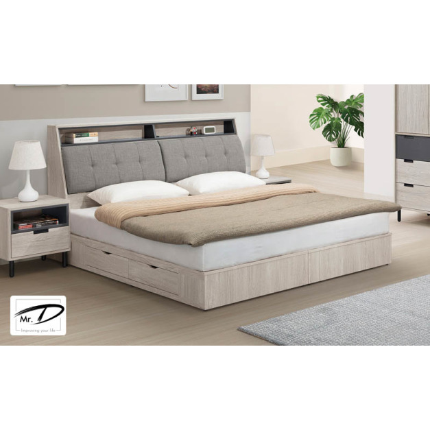 B3337 123-02 溫哥華5尺二抽收納床底 B3337 123-02 溫哥華5尺二抽收納床底