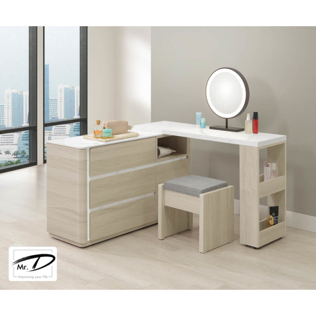 B3129 35-10 華格納4尺岩板功能伸縮鏡台 (含椅) B3129 35-10 華格納4尺岩板功能伸縮鏡台 (含椅)