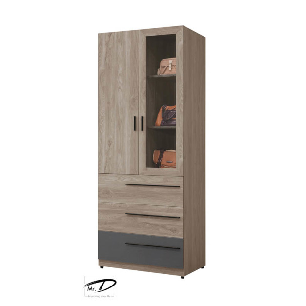 B3358 128-03 華沙2.5尺三抽衣櫥 B3358 128-03 華沙2.5尺三抽衣櫥